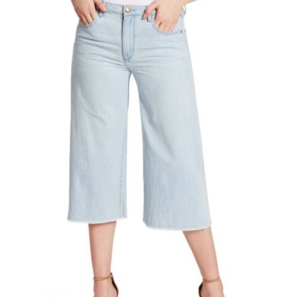 NWT VINTAGE AMERICA Balmy Nights VINTAGE WIDE CROP 100% Cotton JEANS 6/28